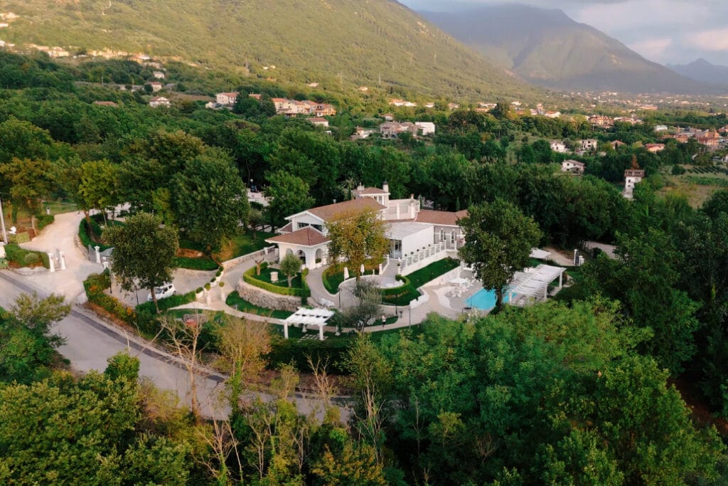 Veduta con drone di Tenuta Santo Stefano